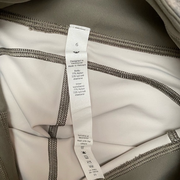 Lululemon Invigorate Gritstone White Opal Multi 25” inseam sz 6 Leggings - Picture 8 of 11